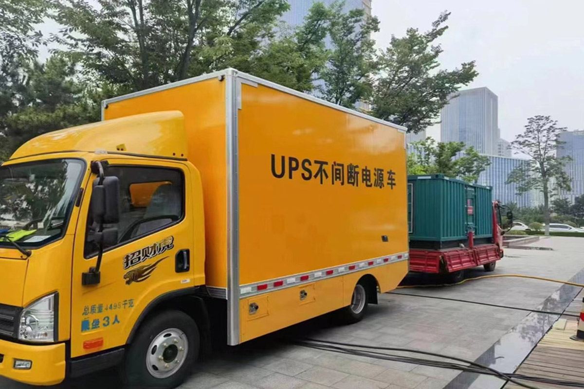沙依巴克发电机租赁施工现场
